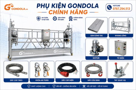 Phụ kiện gondola DCT – Bán & cho thuê sàn treo giá tốt